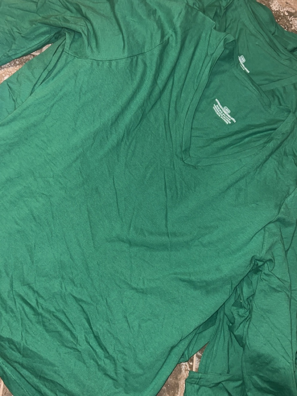 Green V-Neck Shirt - Classic Casual Tee